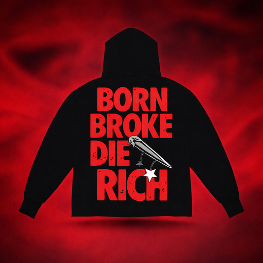 Born broke die rich